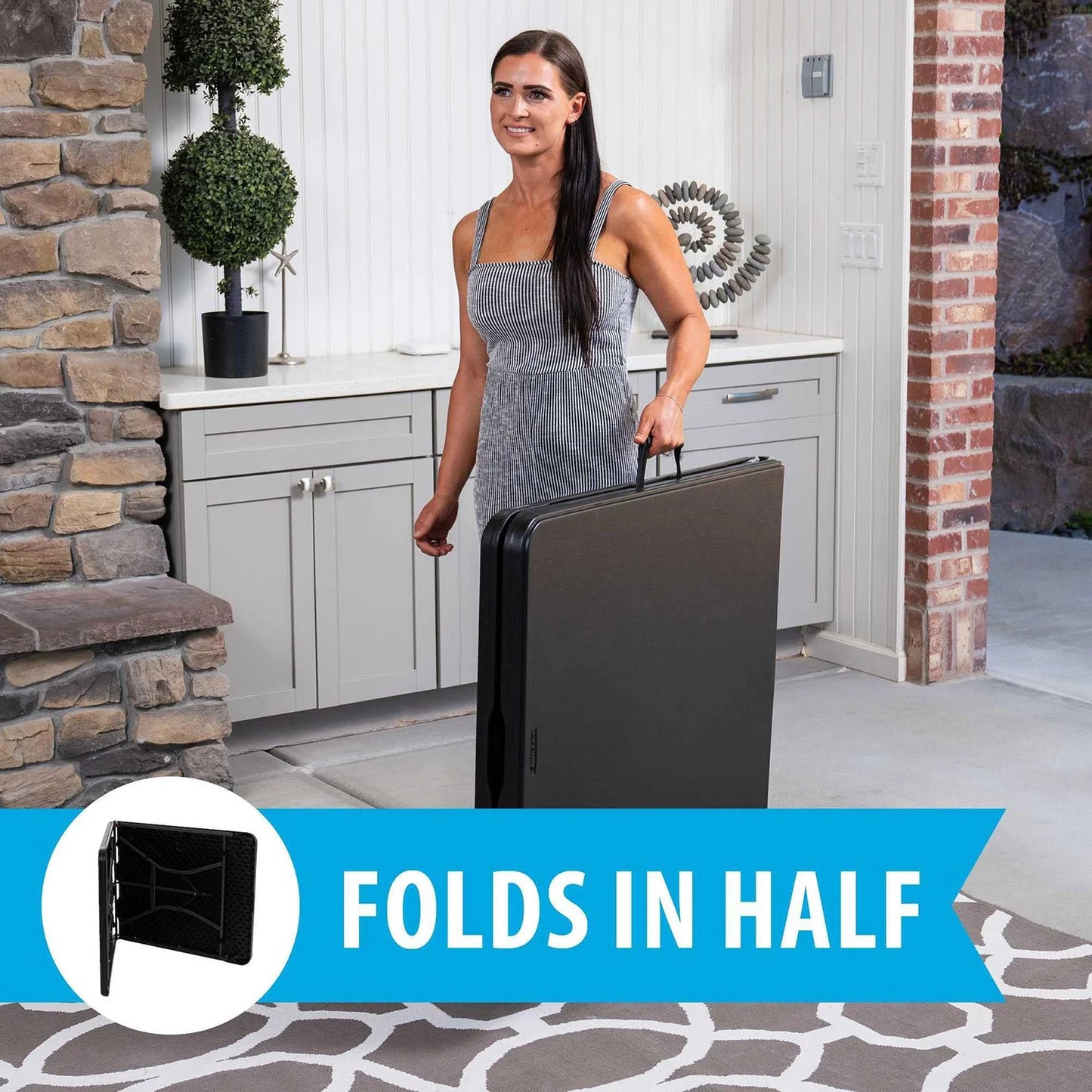 Lifetime 6-Foot Fold-In-Half Table
